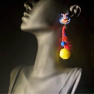 Vibrant Beaded Statement Earrings